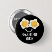Eierkeller Vision Funny Egg Pun Dark BG Button (Vorne & Hinten)