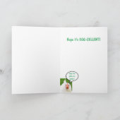 Eierkellner Hühnerrooster Joke Birthday Karte (Innenseite)