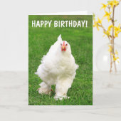 Eierkellner Hühnerrooster Joke Birthday Karte (Gelbe Blume)