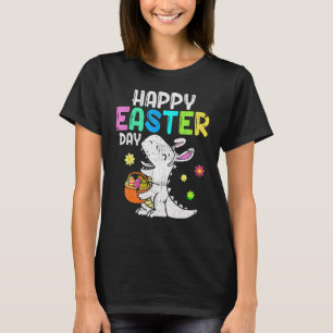 Eierkörbchen Bunny T Rex Dinosaur Happy Ostertag T-Shirt