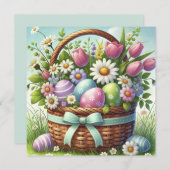Eierkörbchen Einladung (Vorne/Hinten)