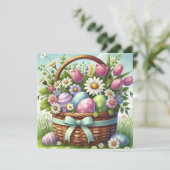 Eierkörbchen Einladung (Stehend Vorderseite)