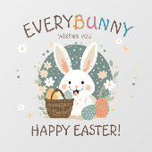 Eierkörbchen-ID1013 Fensteraufkleber (Blatt)