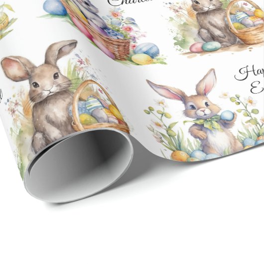 Eierkörbchen "Ostergeblasen" Name "Pastete" hinzuf Geschenkpapier (Rolleneckpunkt)