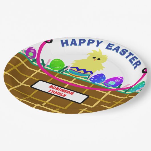 Eierkörbchen Pappteller (Schrägansicht)