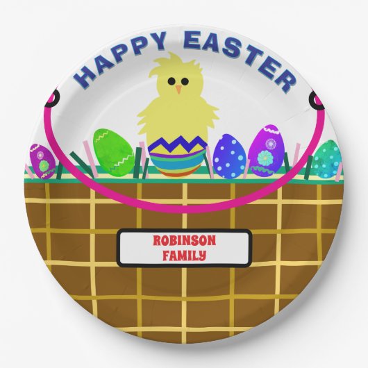 Eierkörbchen Pappteller (Vorderseite)