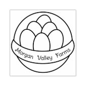 Eierkörbe auf der Briefmarke "Stand Rubber" Gummistempel (Prägung)