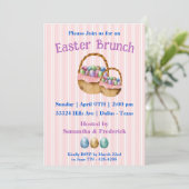 Eierkörbe für Ostern Feiertagskarte (Stehend Vorderseite)