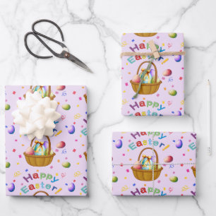 Eierkörbe für Ostern Geschenkpapier Set