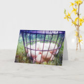 Eierkörbe Karte (Gelbe Blume)