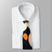 Eierkreise Orange Abstrakte Muster Krawatte (Gebunden)