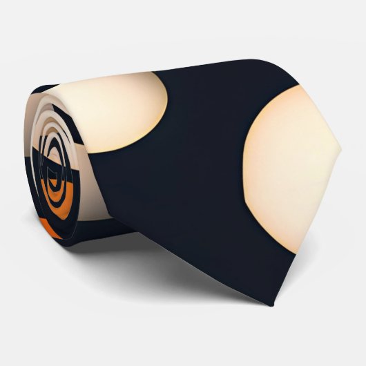 Eierkreise Orange Abstrakte Muster Krawatte (Gerollt)