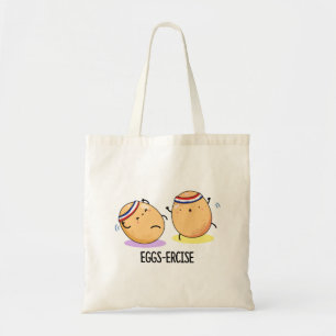 Eierkuchen Niedliche Aerobic Eggs Pun Tragetasche