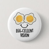 Eierkuchen Vision Funny Egg Pun Button (Vorderseite)