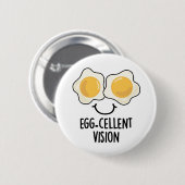 Eierkuchen Vision Funny Egg Pun Button (Vorne & Hinten)