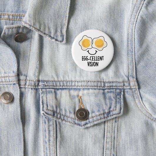 Eierkuchen Vision Funny Egg Pun Button (Beispiel)