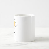 Eierkuchen Vision Funny Egg Pun Kaffeetasse (Mittel)