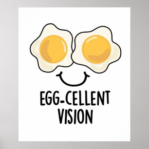 Eierkuchen Vision Funny Egg Pun Poster