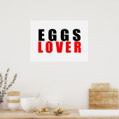 Eierliebhaber Poster (Küche)