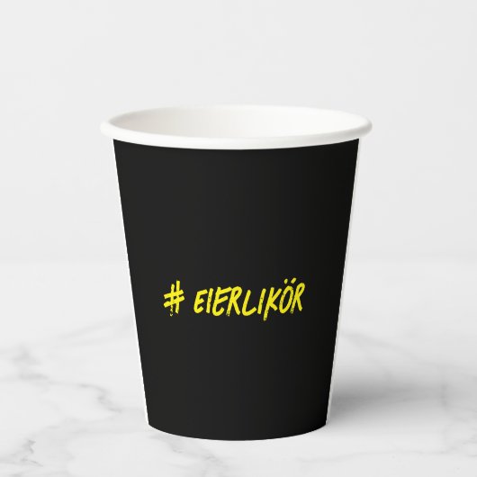 Eierlikör Pappbecher (Vorderseite)