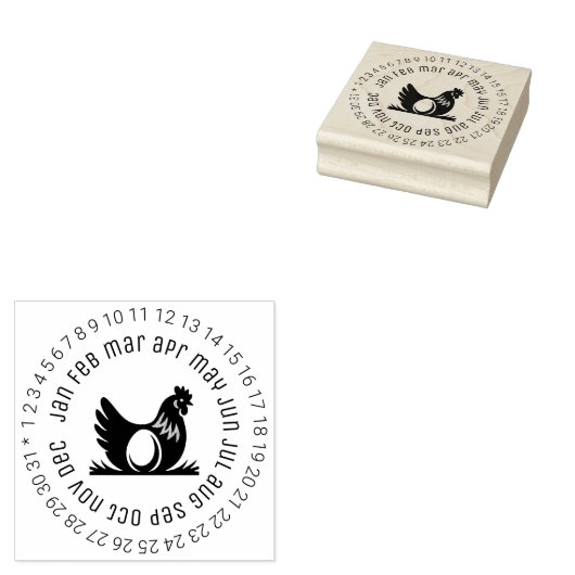Eiermarkierer gummistempel (Stempel)