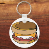 Eiermuffin Schlüsselanhänger (Vorderseite)