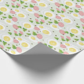 Eiermuster und Wurstmuster Geschenkpapier (Ecke)