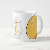 Eiern der Mikrowelle Omelet-Tasse (Name und Monogr Jumbo-Tasse (Vorderseite Rechts)