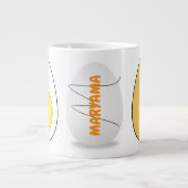 Eiern der Mikrowelle Omelet-Tasse (Name und Monogr Jumbo-Tasse (Vorderseite)
