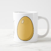 Eiern der Mikrowelle Omelet-Tasse (Name und Monogr Jumbo-Tasse (Rechts)