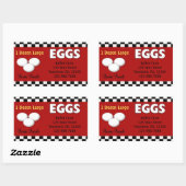 Eiern mit benutzerdefinierter Aufkleber (Blatt)