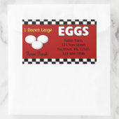 Eiern mit benutzerdefinierter Aufkleber (Tasche)