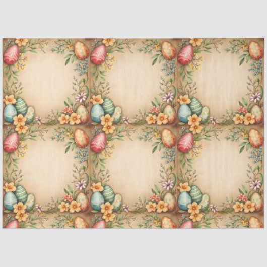 EierOstern Vintage Trendsammlung Seidenpapier (Vorderseite)