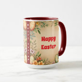 EierOstern Vintage Trendsammlung Tasse (VorderseiteRechts)