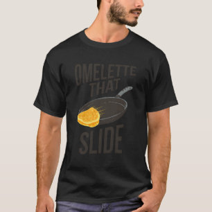 Eierpistolen Frühstücksmelette, die gleiten T-Shirt