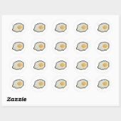 Eierpixel Kunst Runder Aufkleber (Blatt)