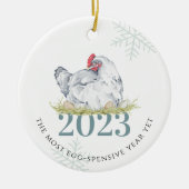 Eierpreise | Funny Groceries Christmas 2023 Keramik Ornament (Vorne)