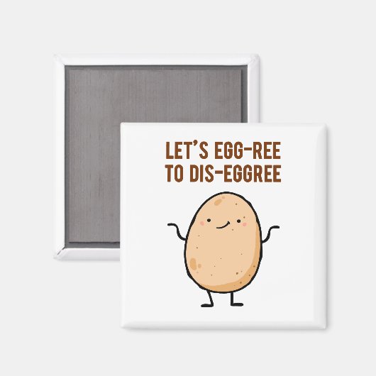 Eierpun-Magnet Magnet (Vorderseite/Rückseite)