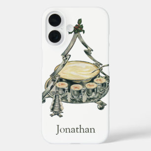 Eierpunsch in einer Vintage-Weihnachtsbaum-Punschs iPhone 16 Hülle