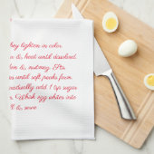 Eierpunsch-Rezept Geschirrtuch (Viertel Falte)