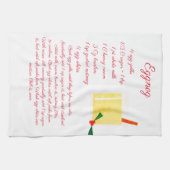 Eierpunsch-Rezept Geschirrtuch (Horizontal)