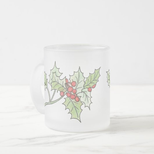 Eierpunsch-Tasse Mattglastasse (Vorderseite Links)