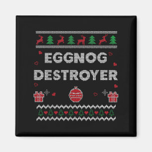 Eierpunschliebhaber Lustiges Hässliches Weihnachts Magnet