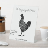 Eierschachtel aus Freilandhaltung Sockelschild (In SItu)