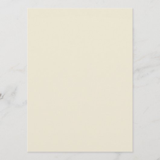 Eierschale Uni-Farbe Menükarte (Vorderseite)