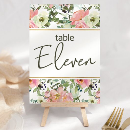 Eierschalen-Rosa-Blush-Blumen-Hochzeitstisch-Numme Tischnummer