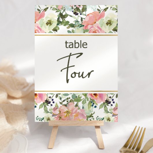 Eierschalen-Rosa-Blush-Blumen-Hochzeitstisch-Numme Tischnummer