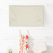 Eierschalen-weißer Stern-Staub Banner (Insitu)