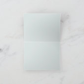 Eierschalenblau Dankeskarte (Innenseite)