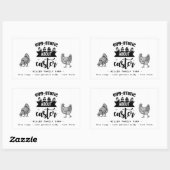 Eierschinken-Aufkleber Rechteckiger Aufkleber (Blatt)